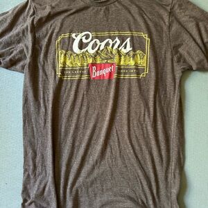 Coors Banquet Brown Graphic T-Shirt for Men
